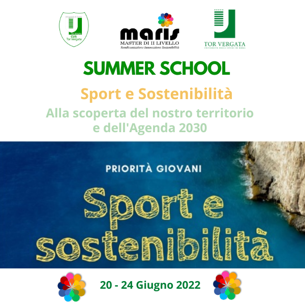 Summer School: 'Sport e Sostenibilità. Alla scoperta del nostro territorio e dell'Agenda 2030'